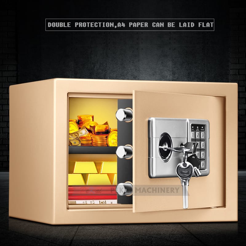 Electronic Safe Deposit Box Secret Hidden Piggy Bank Digital Access & Override Keys for Store Money Guns Jewelry Documents