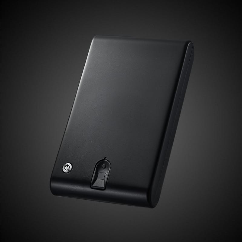 32.5*19.5*5CM safe box fingerprint boxes biometric gun keybox portable safebox strongbox safes safety security Cash Car cashbox