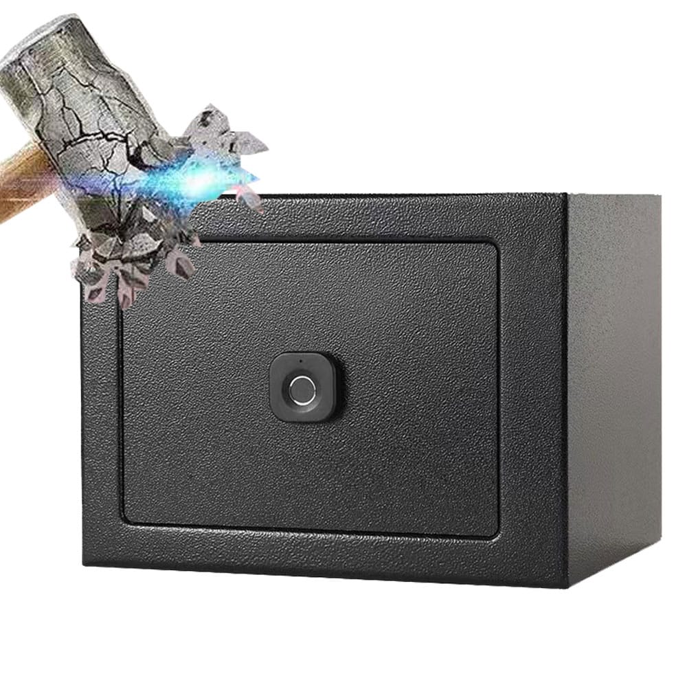 Household Insurance Box Vertical Mini Metal Safe Car Safe Key Insurance Cabinet Desktop Decoration Piggy Bank