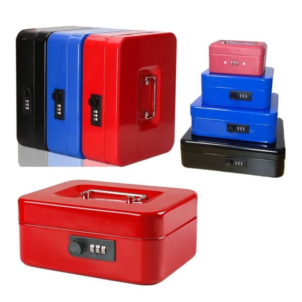 Key/Password Small Steel Safe Boxes With Lock Store Content Box Paper Piggy Small Change Bank Card Document Boxes
