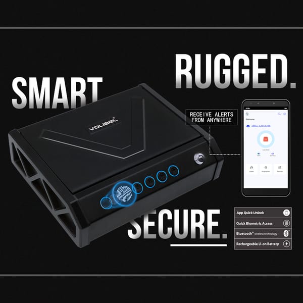 Small Jewelry Biological Fingerprint Security Key Digital Electronic Safe Box