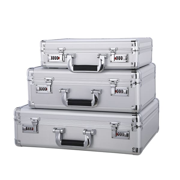 Double Insurance Aluminum Portable Key/ Password Safe Security Storage Boxes For Household Family Invisible Cash Box