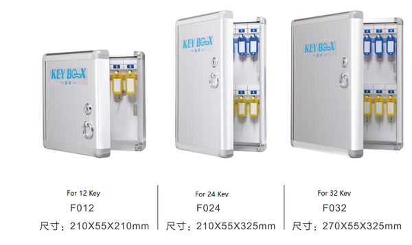 Aluminum alloy Key Cabinet Wall Mounted Security Management Keybox Storage Safes Contains key box cards For Company Home Office