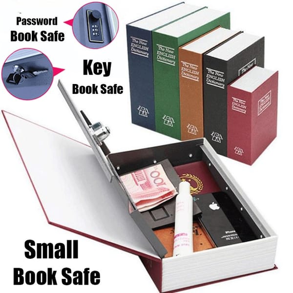 Safe Box  Piggy Bank Moneybox Storage Secret  Hidden Safes Stash Compartment Security Protection Home Decoration  Props Book