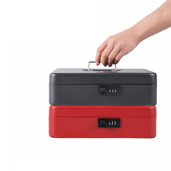 Portable Combination Password keyless Safe Money Jewelry Storage Collection Box with Compartment Tray Lockable Security Case XL