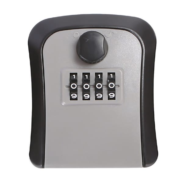 Wall Mounted Key Lock Box PVC 4 Digit Password Code Security Lock No Key for Home Office Key Safe Secret Storage Box caja fuerte