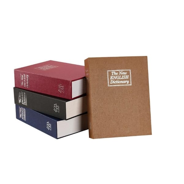 18CM*11.5CM*5.5CM English BooksSafes Dictionary Creative Safes Savings Bank Simulation Books Steel Boxes
