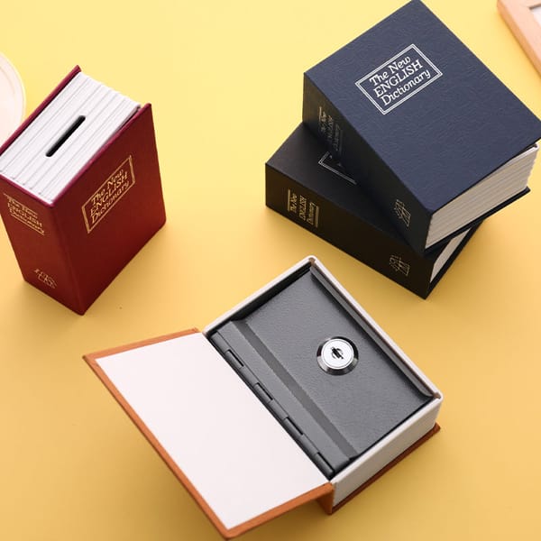 Creative Dictionary Book Safe Box Change Box Mini Storage Box European Creative Simulation Key Deposit Box