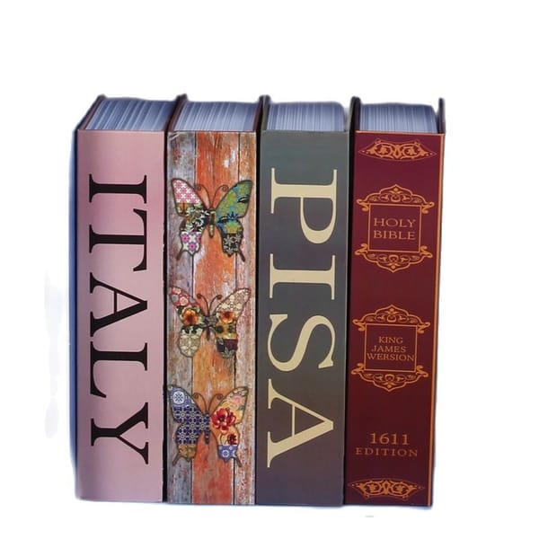 24cm*15.5cm*5.5cm Password Key Book Creative Safes Key Safekeeping Box Simulation Savings Bank