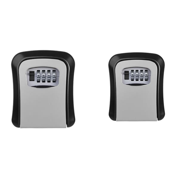 Wall Mount Key Storage Secret Box Organizer 4 Digit Combination Password Security Code Lock No Key Home Key Safe Box