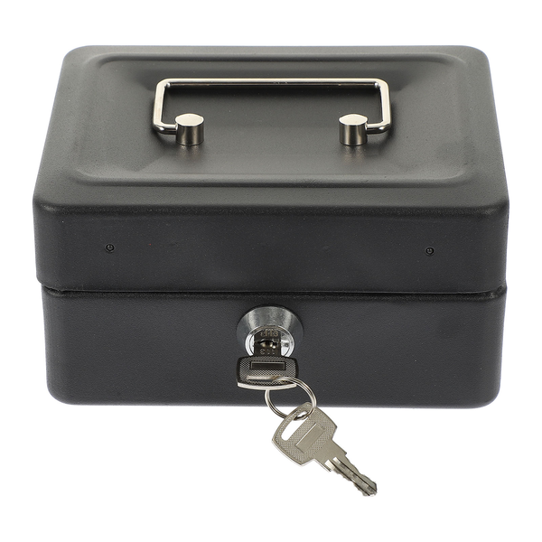 Steel Storage Cabinet Key Safe Box with Lock Cash Holder Credential File Protection Case