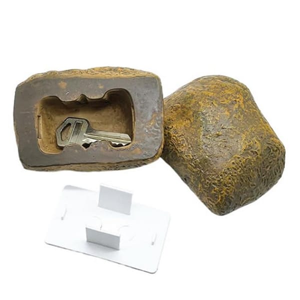 Key Rock Hider Outdoor Secret Key Holder Key Rock Hider Secret Compartments Diversion Safes Realistic Garden Ornaments For Famil