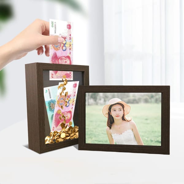 Hidden Cash Box Picture Frame Wooden Privacy Secret Safe Box For Jewelry Key Creative Container Room Decor