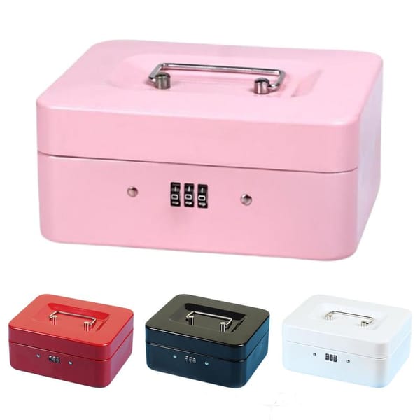Mini Travel Safe Box Travel Security Case Lock Box Portable Security Lock Box Deposit Box With Code For Banknotes Cards Jewelry