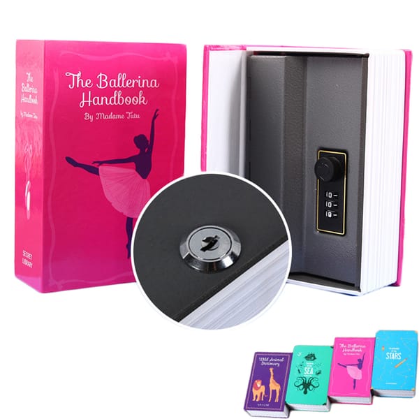 Secret Hidden Safe Security Box Piggy Bank Secret Book For Cash Money Stash Security Storage Jewellery Digital Password Locker