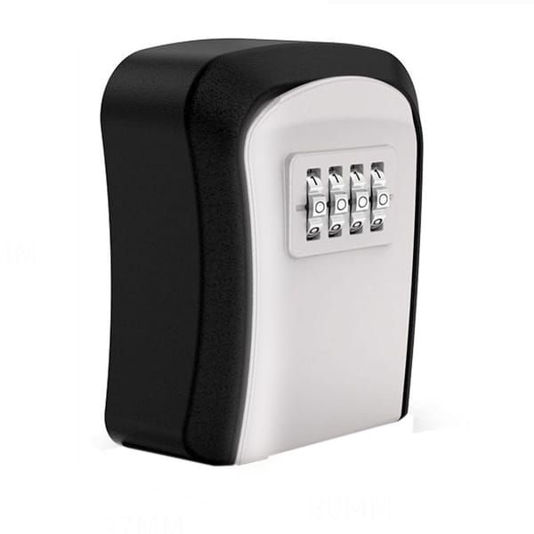 plastic Key Lock Box Wall Mounted Key Safe Box Weatherproof 4 Digit Combination Key Storage Lock Box