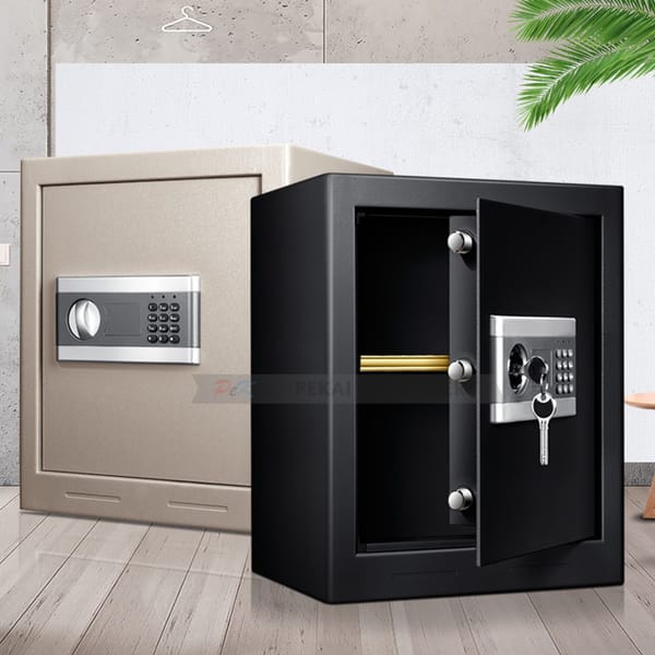 High Quality Black Steel Solid Safe Box Intelligent Electronic Burglary Digital Lock Safe for Household and Business