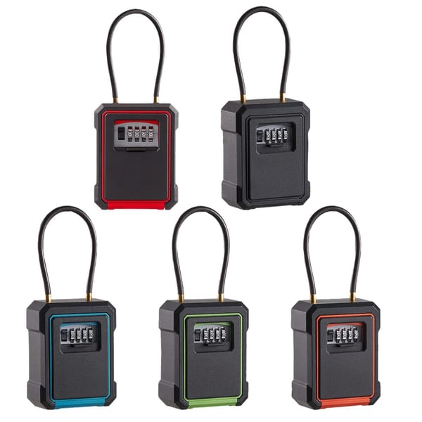 Key Lock Box Durable Multifunctional Safe Portable Key Storage Box Organizer for Apartments Hotels Schools Indoor Outdoor Homes