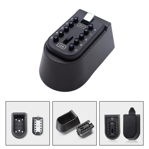 Box Key Lock Safe Wall Outdoor Door Mounted Storage Portable Car Mount Keys Front Security Lockbox Cabinet Holder Boxes Metal