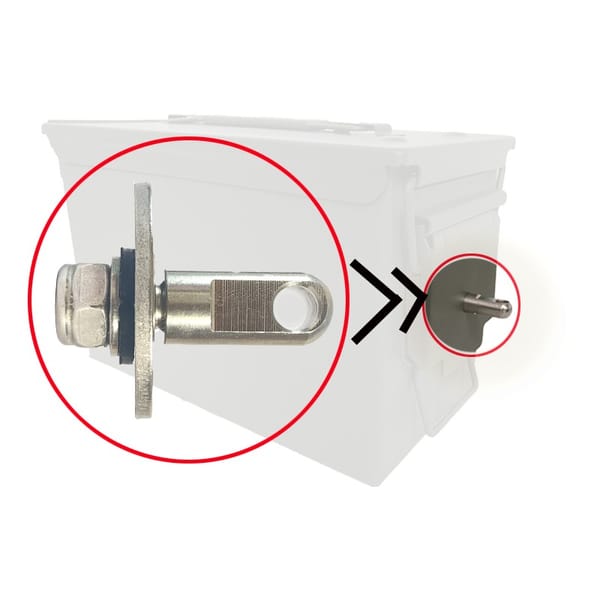 Bolt 50 Cal Ammo Can Steel Gun Lock Ammunition Gun Safe Box Hardware Kit Military Army Lockable Case 40mm Pistol Bullet No Box