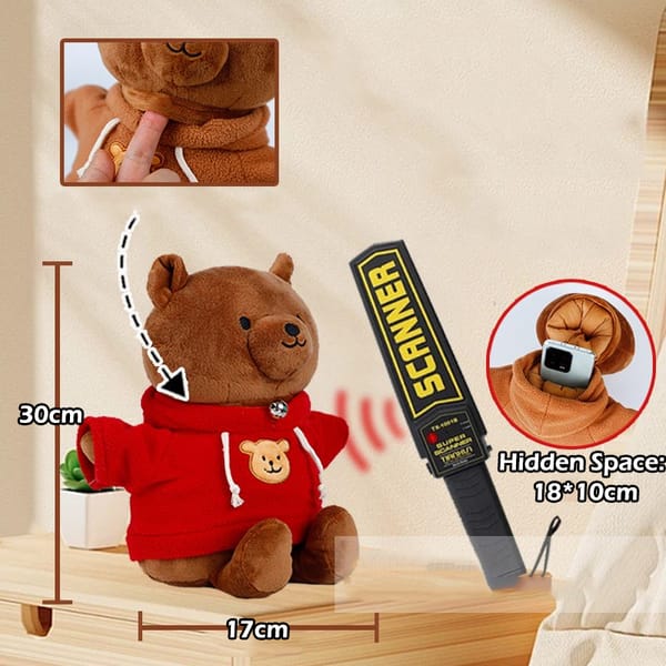 5 Styles Plush Bear Hidden Safes Storage Safe Compartment Sight Secret Creative Gift for Money Jewelry Kids Removable Cap Doll