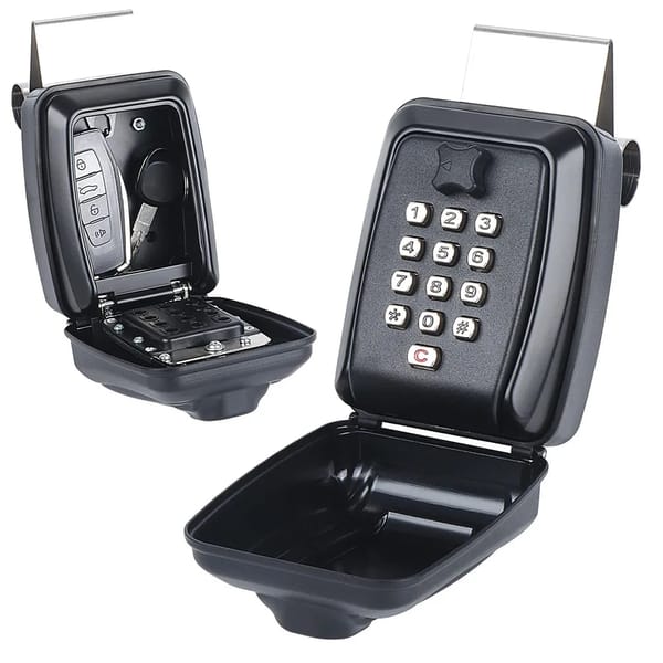 Portable Antitheft Code Box With 12Digits Code Waterproof For Key Anti-theft Key Car Window Safe Office Home Outdoor Use Hanging