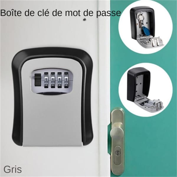 Waterproof Multi-functional Wall Mounted 4 Digits Passwords Keys Storage Home Safe Box Easy to Fix