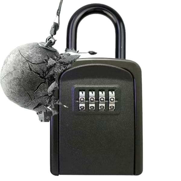 Wall Mount Key Storage Secret Box Organizer 4 Digit Combination Password Security Protection Code Lock Home Safe Deposit Box