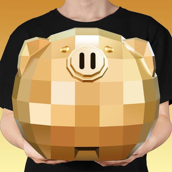 Safe Box Large Capacity Geometric Pig Hidden Safe Money Cash Storage Tank Adult Children Piggy Bank Household Saving Bank Box