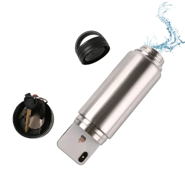 Private Money Box Stainless Steel Tumbler Safe Water Bottle Stash Box Diversion Safe Hidden Safe with Huge Storage