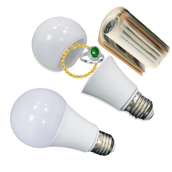 E27 Sight Secret Light Bulb Home Diversion Stash Can Safe Container Hiding Spot ⁣⁣⁣⁣ Hidden Storage Secret Compartment