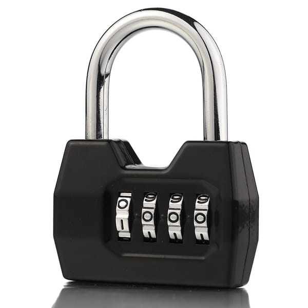Portable 4 Dial Digit Combination Lock Weatherproof Protection Security Padlock Outdoor Gym Safely Code Lock
