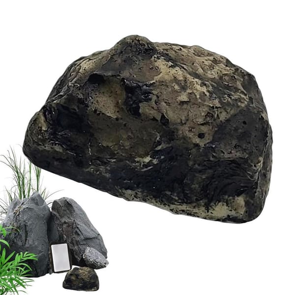 Rock Key Hider Outdoor Secret Spare Key Hider Fake Rock Key Safe Holder Realistic Key Hiding Devices Resin Decorative Garden