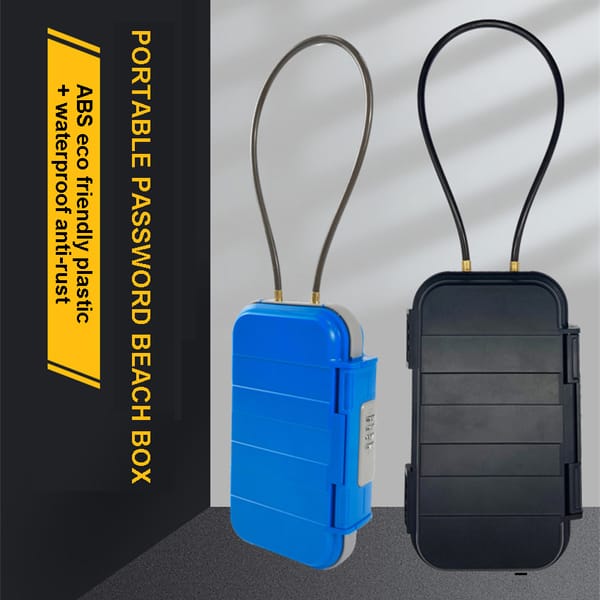 Safe Lock Box Portable Safe Case With Rope Outdoor Camp Hiking Sports Gym Security Storage Key Box