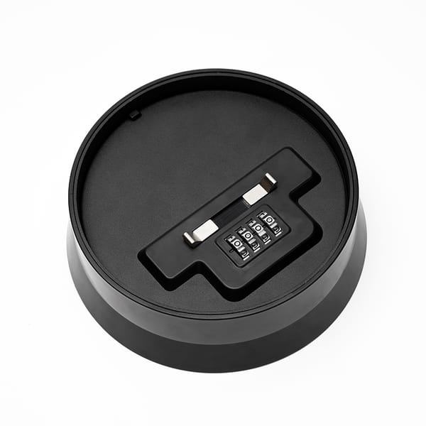 Latest Round Aluminum Alloy Password Key Safe Box for Outdoor Use with Theft-Proof Function and Wall Mounting Design