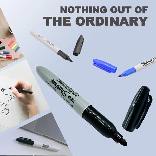 New High-quality Fake Black Markers Pen Sight Diversion Safe Container For Home Office Hiding Cash Necklace Money Small Valuable