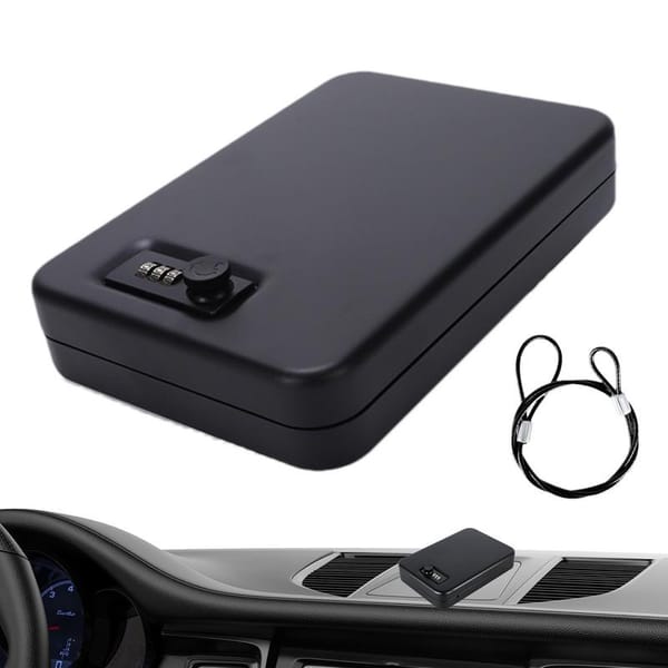 Travel Safe Lock Box Compact Metal Safe Lock Box With Code Combination Lock Box Security Safe Box Locked Storage Box For Home