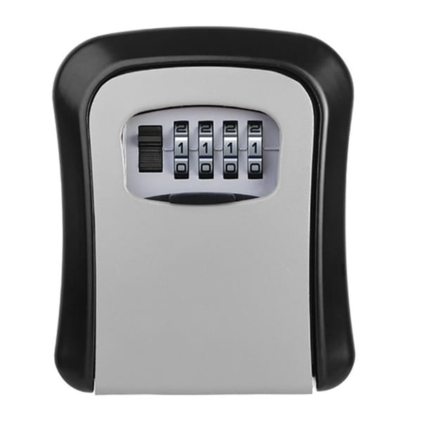 Top Deals Wall Mount Key Storage Secret Box Organizer 4 Digit Combination Password Security Code Lock No Key Home Key Safe Box
