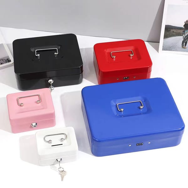 Protable Key Safe Box Key Locker Safe Home Shop Steel Safe Money Box Security Cash Box Storage Hidden Coin Money Jewellery