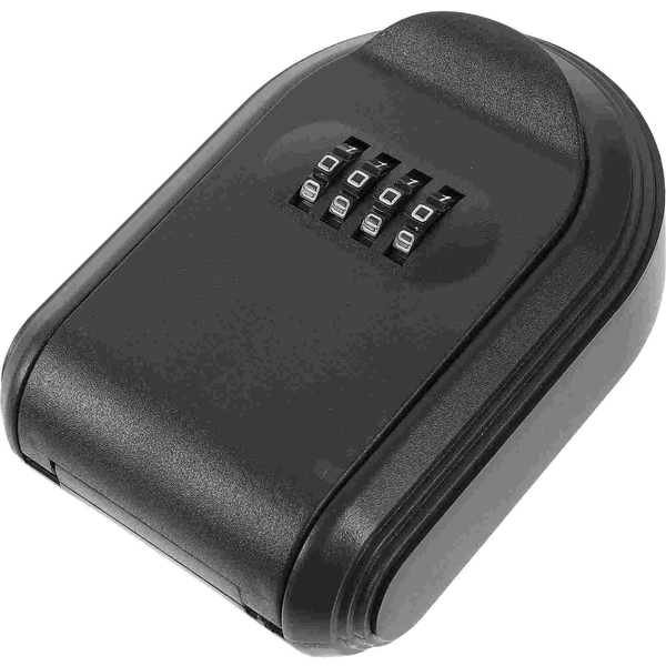 Key Box Password Lock Door Wall Mounted Safe (Black) 1pc Lockbox Small outside Hider