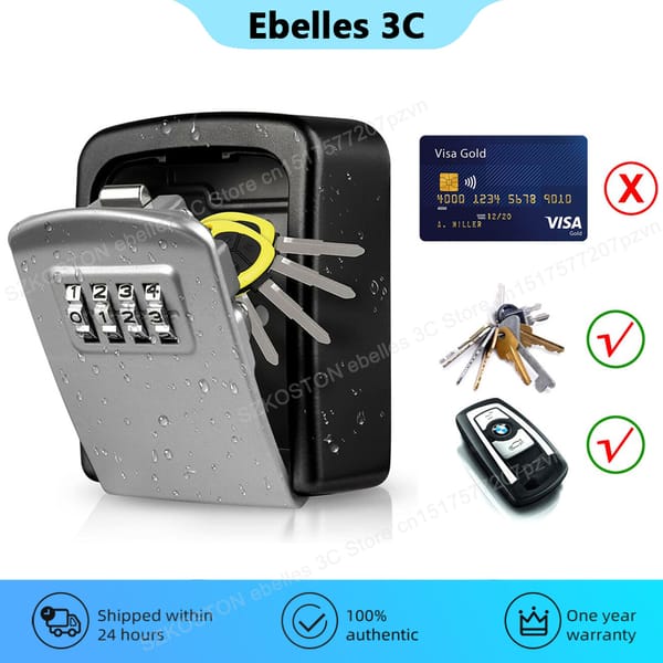 Secret Hidden Safe Key Box Password Key Storage Lock Box Waterproof Outdoor Wall Safe Deposit Security Protection caja fuerte