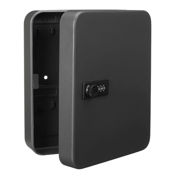 Storage Cabinet Car Home Security Lockable Key Safe Box Office Combination Lock Password Wall Mounted Resettable Code Metal