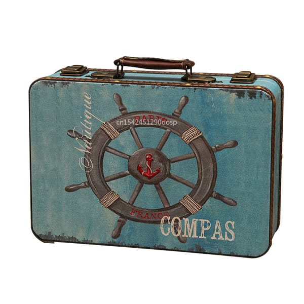 Safe Box Wooden Retro Portable Safe Storage Box Birthday Gifts Children's Gifts