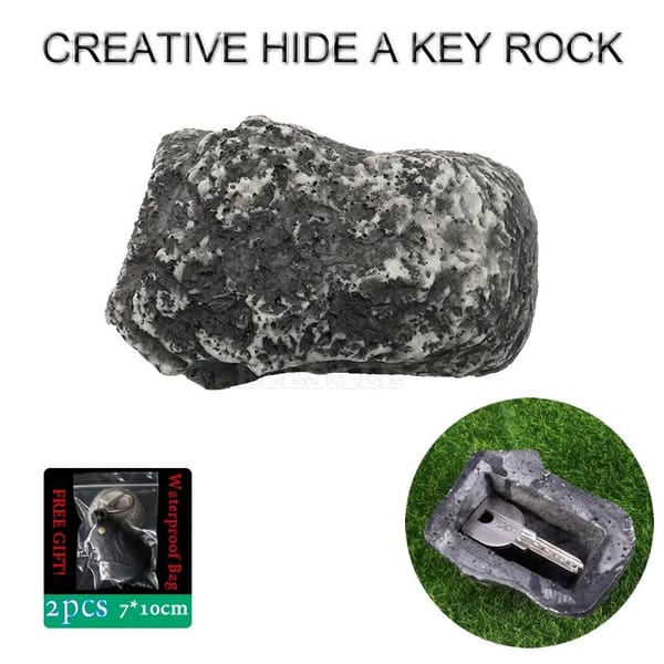 Outdoor Hide A Key Rock Releastic Looking Stone Hidden Safe Storage Box Home RV Spare Key Safe Simulated Stone Spare Key Storage