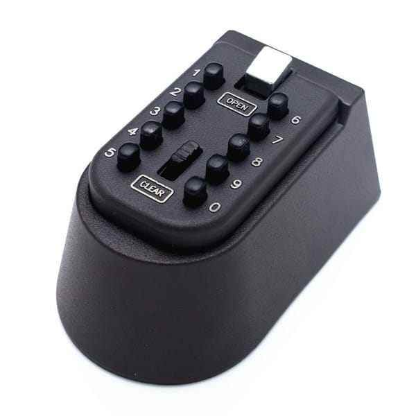 Key Safe Box 10 Digit Push Button Combination Lock Wall Mounted Key Storage Lock Safe Key Holder Key Storage Box Alloy