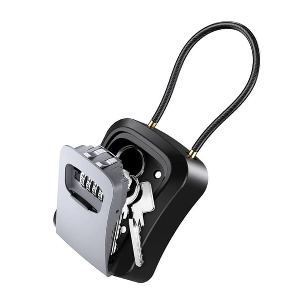 Large Key Lock Box for Outside Anti Loss Resettable Code Safe Security Lock Box for Outside Outdoor Home Office