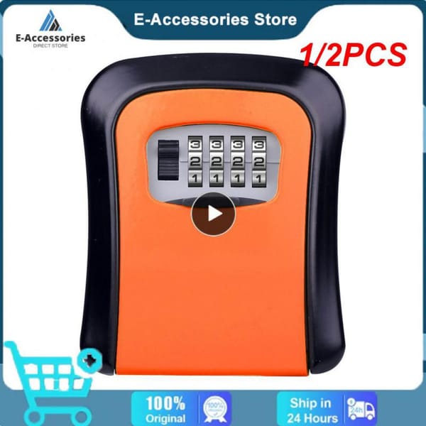1/2PCS Password Key Box Decoration Key Code Box Key Storage Lock Box Wall Mounted Password Box Outdoor Key Safe Lock Box