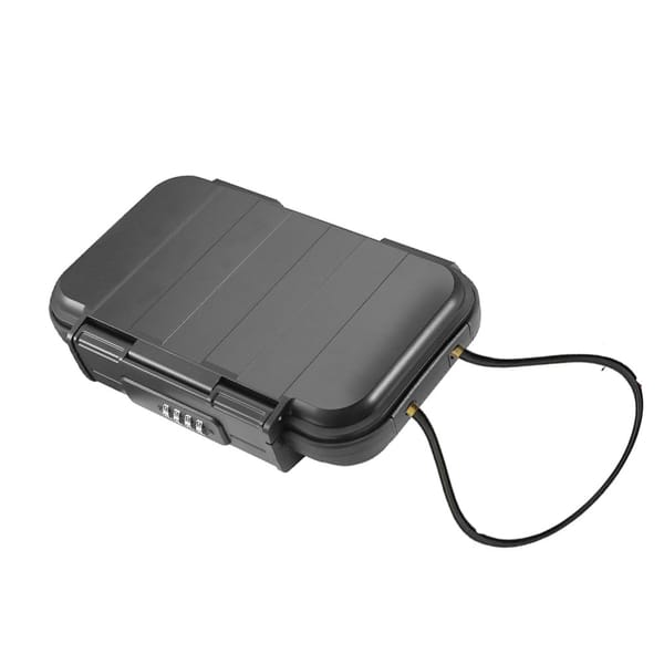 Safe lock box Portable safe box 4 digit code lock with rope Outdoor camping hiking gym Safe storage key box