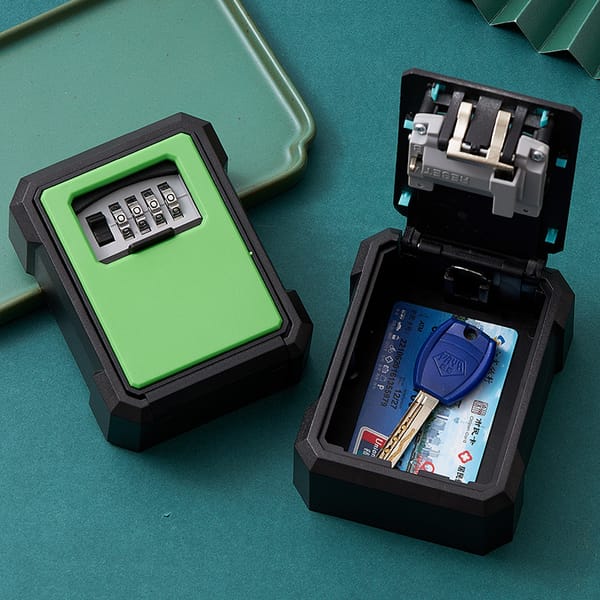 4 Digit Password Wall Mount Key Lock Box Metal Plastic Security Code Lock Organizer Home Key Storage Secret Safe Box caja fuerte