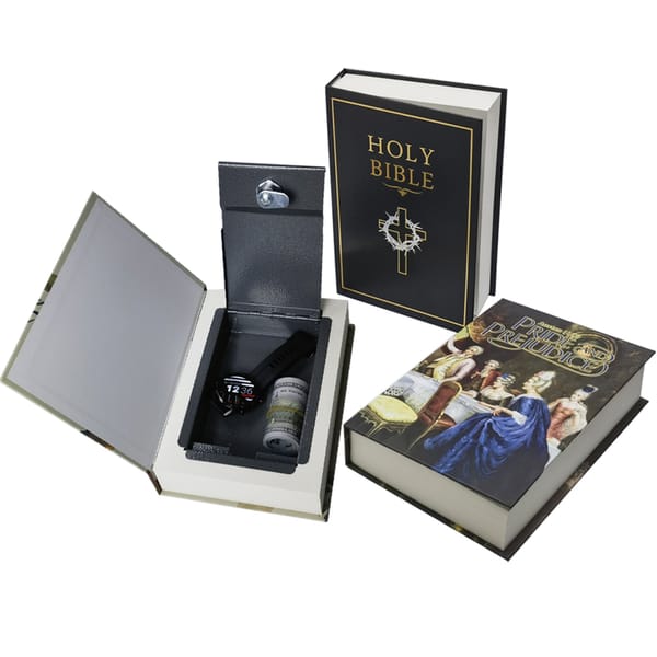 Real Paper Transfer Portable Diversion Book Safe Hollow with Secret Hidden Compartment Anti Theft Hidden Metal Safe Box